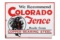 Colorado Fence Porcelain Sign