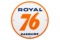Royal 76 Gasoline Porcelain Gas Pump Plate
