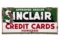 Sinclair Credit Cards Honored Porcelain Sign