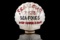 Shell Gasoline & Ted's Seafood Gas Pump Globe