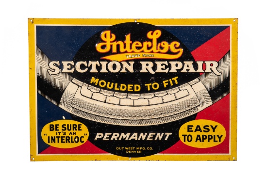 Interloc Tire Repair Tin Sign