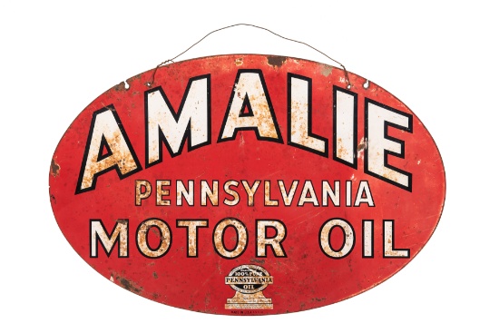 Amalie Motor Oil Tin Sign