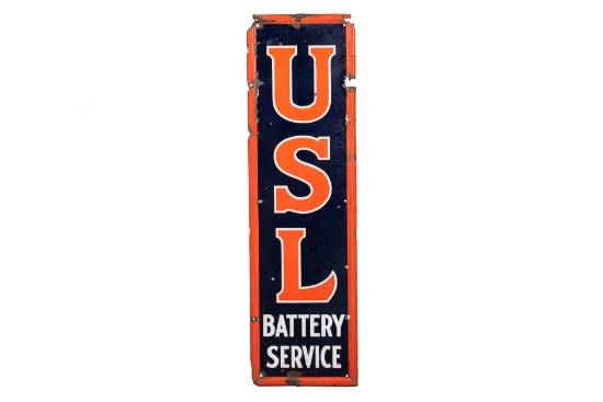 Usl Battery Service Porcelain Sign