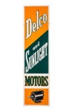 Delco & Sunlight Motors Tin Sign