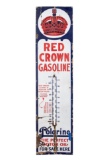 Early Red Crown Gasoline Porcelain Thermometer