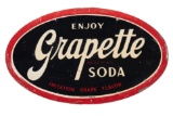 Grapette Soda Tin Sign