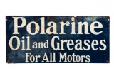 Early Polarine Oil & Greases Tin Sign