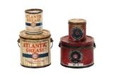 Lot Of 4 Atlantic Grease Cans