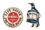 Kendall Motor Oil & Koldpruf Anti-freeze Signs