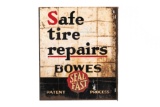 Bowes Seal Fast Tire Repairs Tin Sign