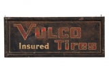Early Vulco Tires Tin Sign