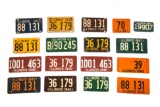 Lot Of 17 1940s License Plates
