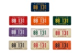 Lot Of 10 1960-1969 Illinois License Plates