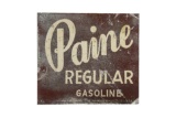 Rare Paine Regular Gas Pump Sign