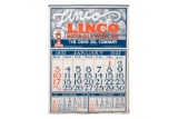 Linco Motor Oils 1937 Calendar