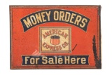 American Express Money Order Tin Flange Sign