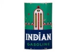 Indian Gasoline Porcelain Gas Pump Plate
