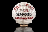 Shell Gasoline & Ted's Seafood Gas Pump Globe
