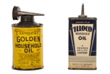 Lot Of 2 Illinois Oil Company Household Oil Cans