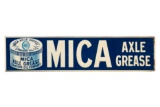 Early Standard Oil Mica Axle Grease Tin Sign