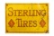 Early Sterling Tires Tin Sign