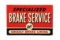 Grizzly Brake Lining Service Tin Sign