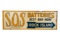 Early S.O.S Batteries Tin Sign