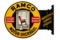 Rare Ramco Piston Rings Tin Flange Sign
