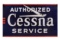 Cessna Sales & Service Porcelain Neon Sign
