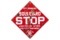 Auto Club Of So. Cal. Stop Porcelain Sign
