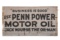 Nourse Penn Power Motor Oil Wood Sign