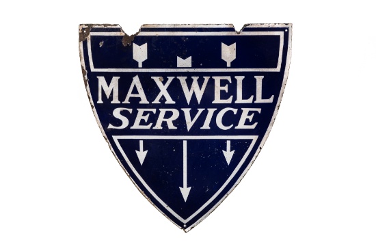Early Maxwell Service Porcelain Sign