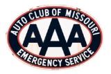 Aaa Auto Club Of Missouri Porcelain Sign