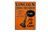 Rare Lincoln Shock Absorbers Tin Sign