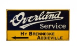 Early Overland Service Tin Sign