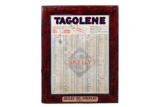 Rare Skelly Tagoline Motor Oil Tin Sign