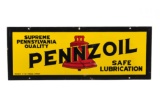 Pennzoil Safe Lubrication Motor Oil Porcelain Sign