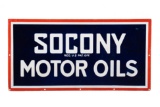 Socony Motor Oils Porcelain Sign