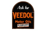 Veedol Motor Oils Porcelain Tombstone Sign