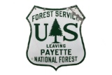 U.S. Forest Service Porcelain Sign
