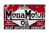 Monamotor Motor Oil Porcelain Sign