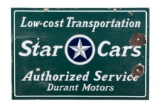Durant Star Cars Porcelain Sign
