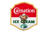 Carnation Ice Cream Porcelain Sign