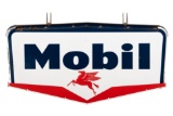 Mobil Gas Porcelain Sign & Hanger