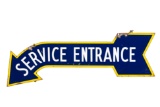 Oldsmobile Service Entrance Porcelain Arrow Sign