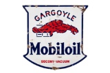 Rare Mobiloil Gargoyle Porcelain Sign
