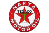 Rare Texaco Nafta Motor Oil Porcelain Sign