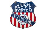Union Pacific Overland Route Porcelain Sign
