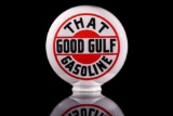 Early Good Gulf Gasoline 1 Piece Gas Pump Globe