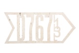 1913 Skeleton License Plate